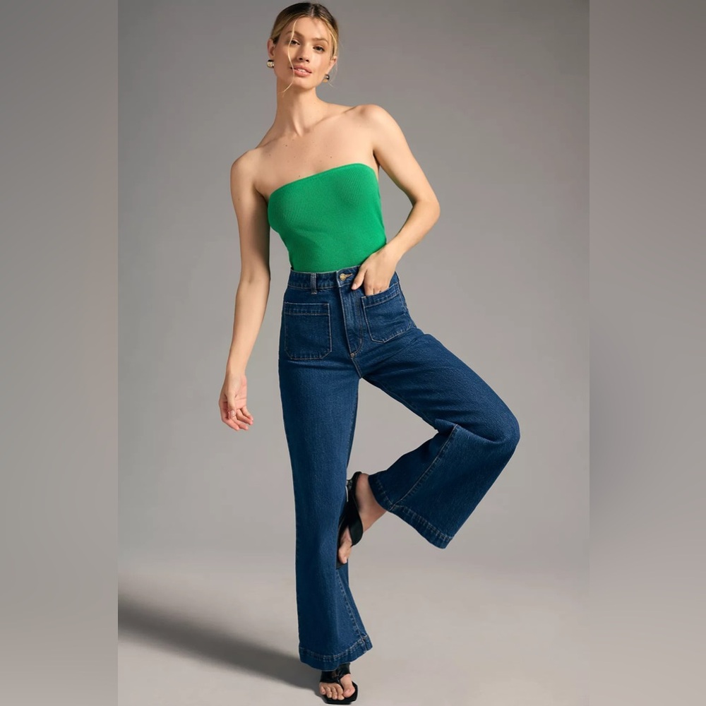 Anthropologie Maeve Ribbed Sweater Tube Top - Picture 10 of 12